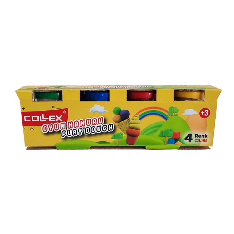 Picture of 1104-  COLLEX SAFE FOR KIDS PLAY DOUGH PACK OF 4